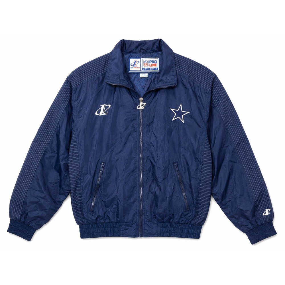 Vintage 90s Logo Athletic Dallas Cowboys NFL Pro Line Windbreaker Jacket Large